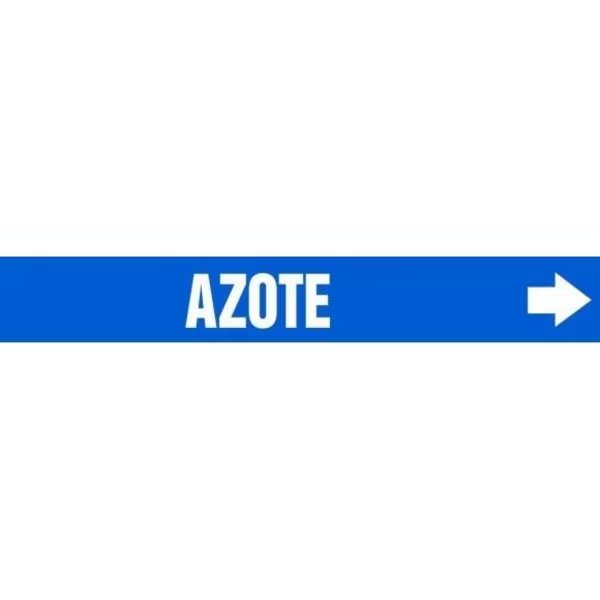 FRENCH PIPE MARKER AZOTE LANGUAGE CRPK533SSH, Accuform, Mfr#: CRPK533SSH